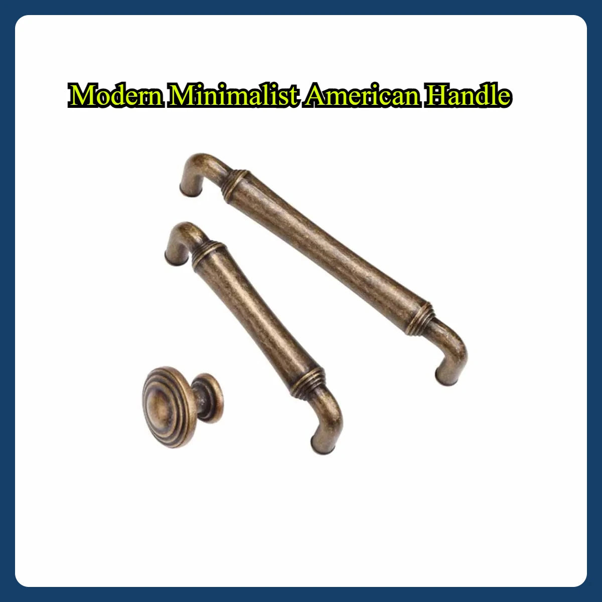 Modern Minimalist American Handle Mediterranean Style Furniture Drawer Cabinet Door Handle