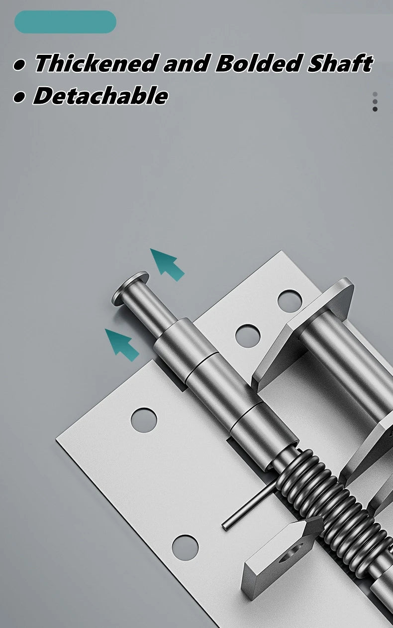 Automatic Door Closer Hinge FFurniture Fittings Hardware Multi-function Detachable Self Closing Spring Hinge Positioning Closer