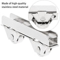 10pcs Sliding Door Wheels For Cabinet Rails Slides Chute Cabinets Roller Pulley Furniture Cabinets Glass Sliding Door Wheel