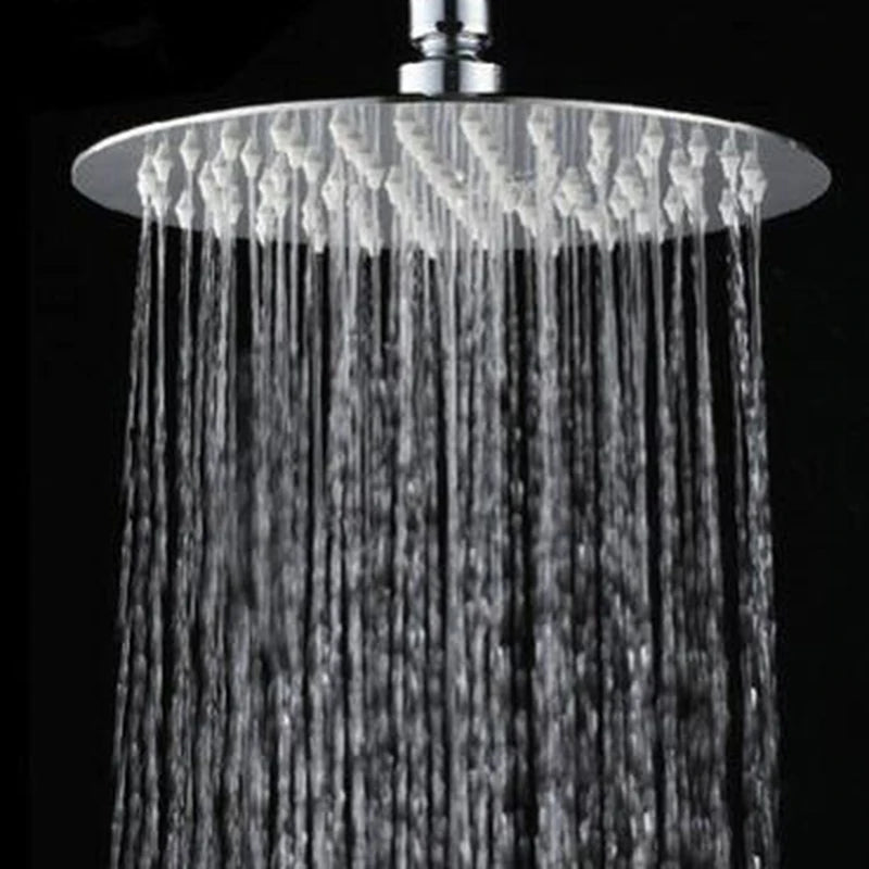 6/8/10 Inch Ultra-thin Waterfall Shower Heads Stainless Steel High Quality Square Round Portable Practical Rainfall Shower Head