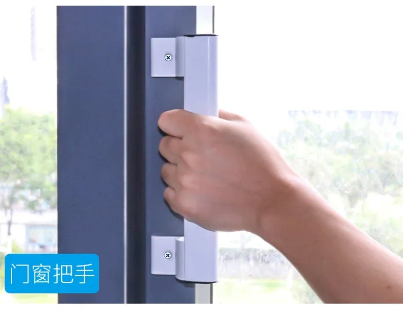 Balcony Sliding Door Handle Aluminum Alloy Push and Pull Door Handle Plastic Seel Door And Window Handler