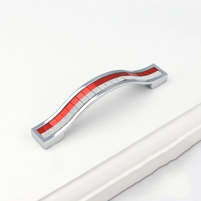 1PCS Modern Furniture Handles 96mm 128mm 160mm Kitchen Cabinet Drawer Door Handles Pulls Knobs Furniture Handles