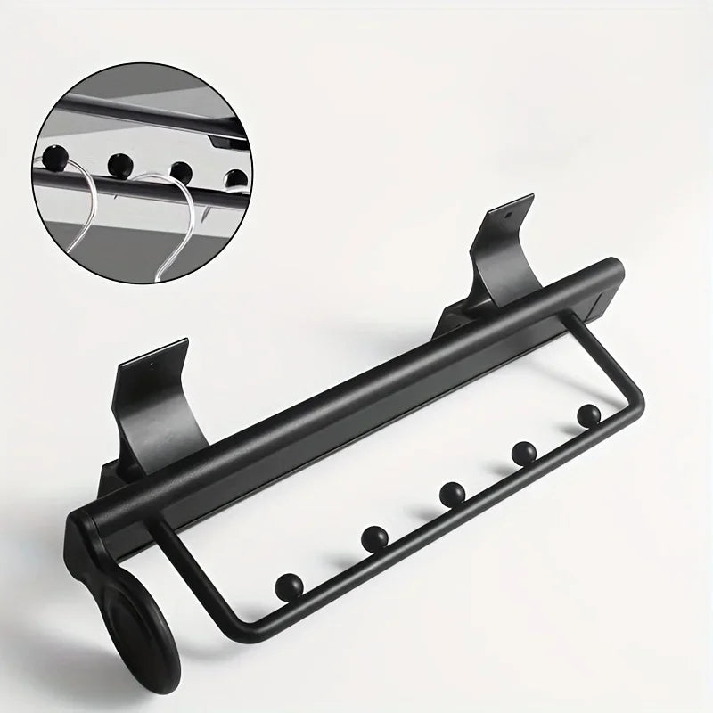 1pcs Retractable Closet Pull Out Rod Closet Valet Rod Extending Rail Pull Out Hanger Closet Valet Rod Rail Pants Hanger