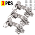 3/1PCS Soft Close Cabinet Hinges 135° Stainless Steel Cupboard Door Concealed Hinges For Corner Replacement Hardware Supplies