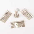 3 pieces black 304 stainless steel door with silent hinges, specifications 4*3*2.5 hinge