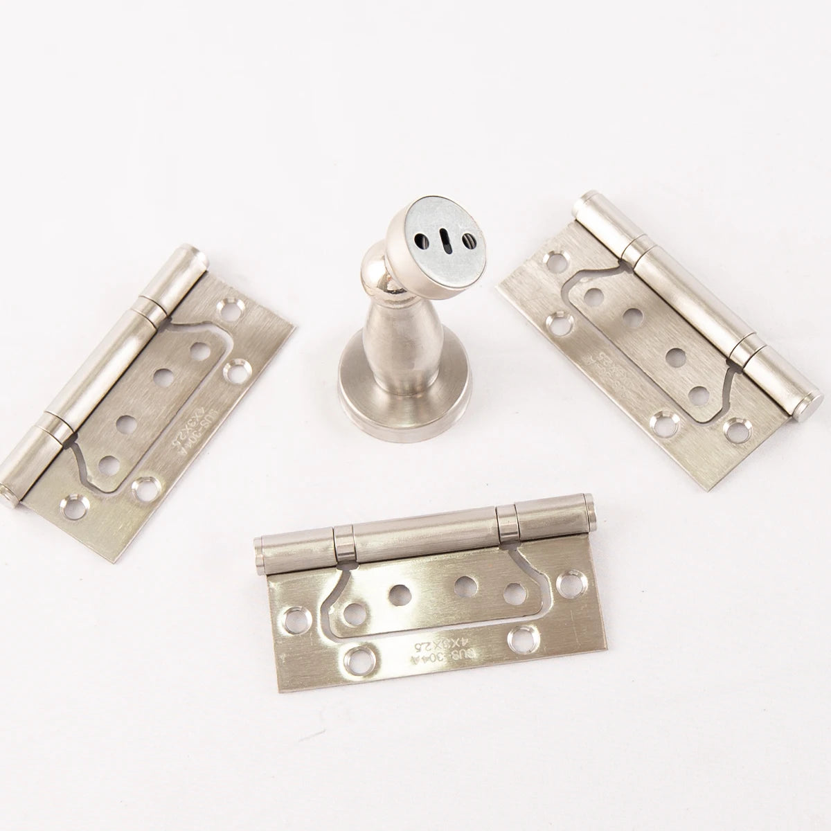 3 pieces black 304 stainless steel door with silent hinges, specifications 4*3*2.5 hinge