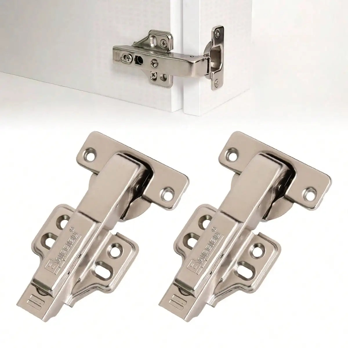2Pcs 90 Degree Hydraulic Hinge 180 Degree Detachable Kitchen Cabinet Wardrobe Door Soft Closing Hinges Furniture Parts Hardware