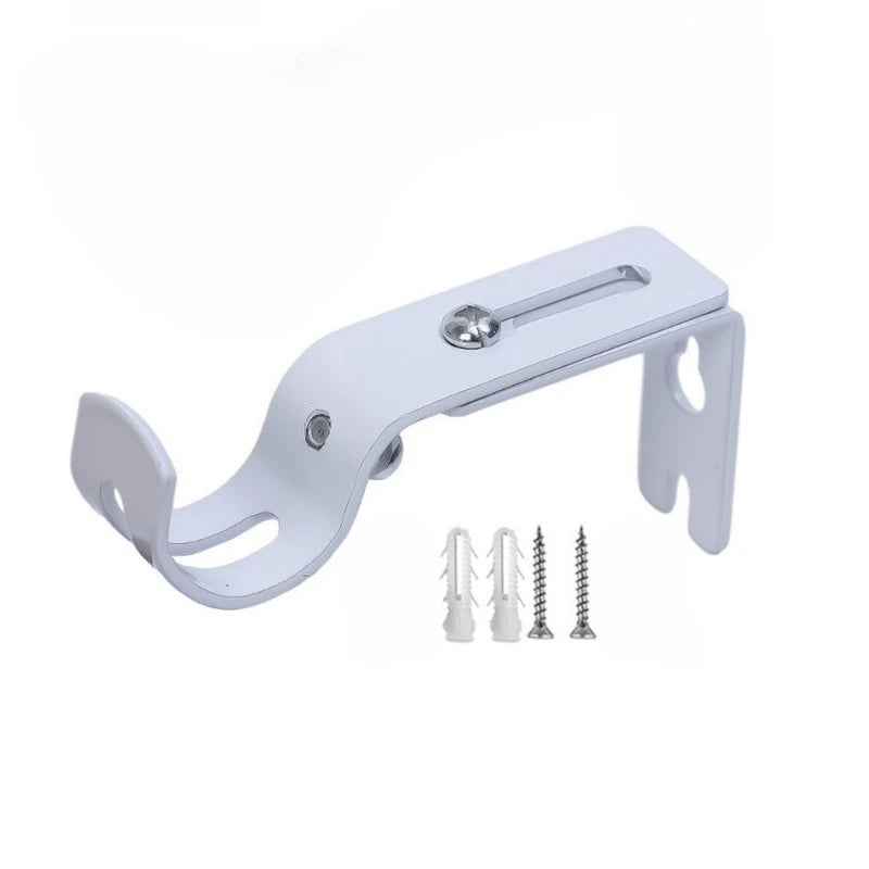 2/4Pcs Adjustable Extendable Durable Window Curtain Rod Holder With Screws Wall Bracket Hanging Hooks Furniture Hardware Tools