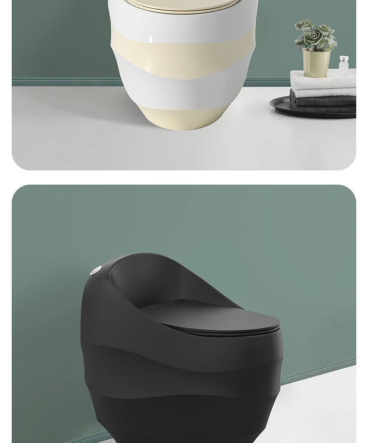 Bathroom Ceramic Toilet Modern Colored Bowl Wc Set Golden Wall Hung Toilet