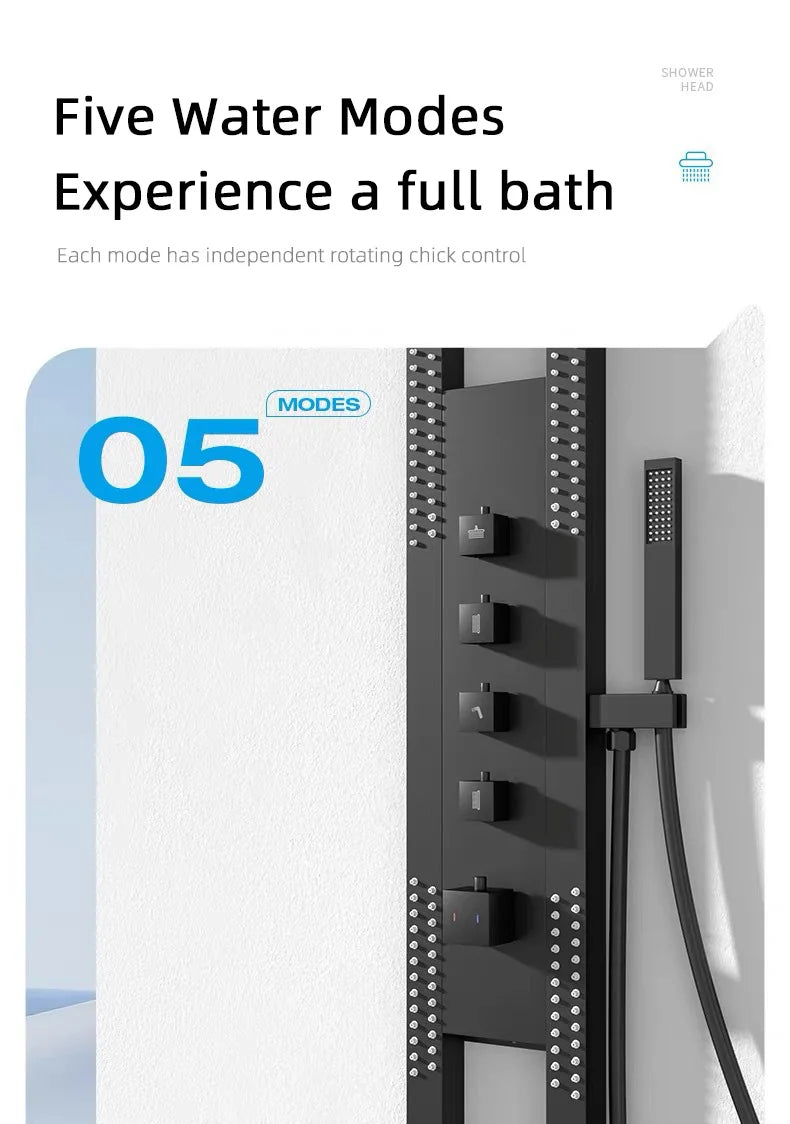 New luxury home shower set bathroom accessories set system