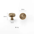 High-end Antique Bronze Door Handles and Knobs Solid Brass Antique Drawer Pulls Kitchen Cupboard Handle Gold Cabinet Handles