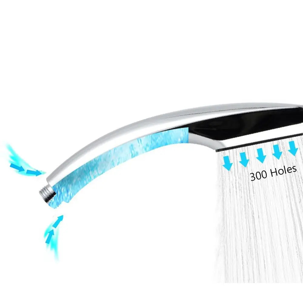 Bathroom Accessories 300 Hole Filter Water Saving Showerhead Shower Head Rainfall Bath Nozzle