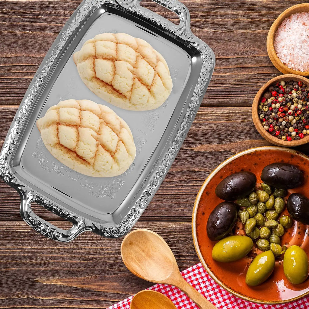 Retro Bread Tray Kitchen Storage Tray Tableware Food Container Dining Room Trays Eco Friendly Serving Plates Safe