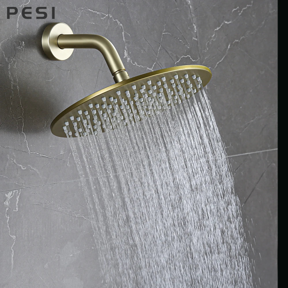Stainless Steel Shower Head 10 Inch Magic Rainfall Bath Head Ceiling Wall Mounted Bathroom Accessories Water Save For Shower