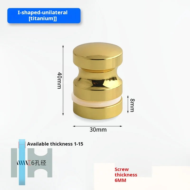 Glass Door Handle Bathroom Door Shower Door Handle Sliding Door Display Cabinet Wine Cabinet Barn Door Single Hole Round Knob