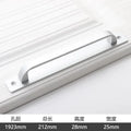 Door/Window Handle Balcony Wooden Sliding Door Handle Golden Aluminum Alloy Warehouse Door Black Kitchen Handle