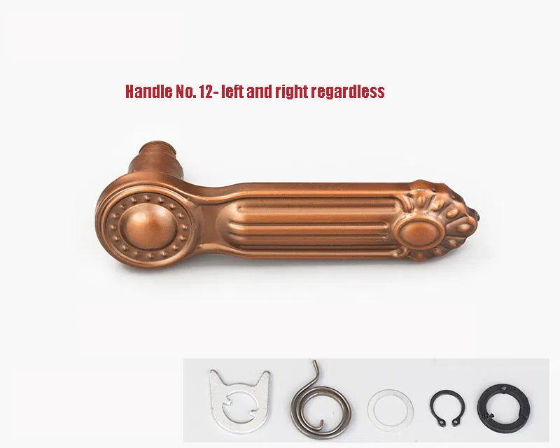 Solid Handle For Anti-theft Door Durable Non Rusting  Thickened Material Household Door Room Bedroom Universal Handle