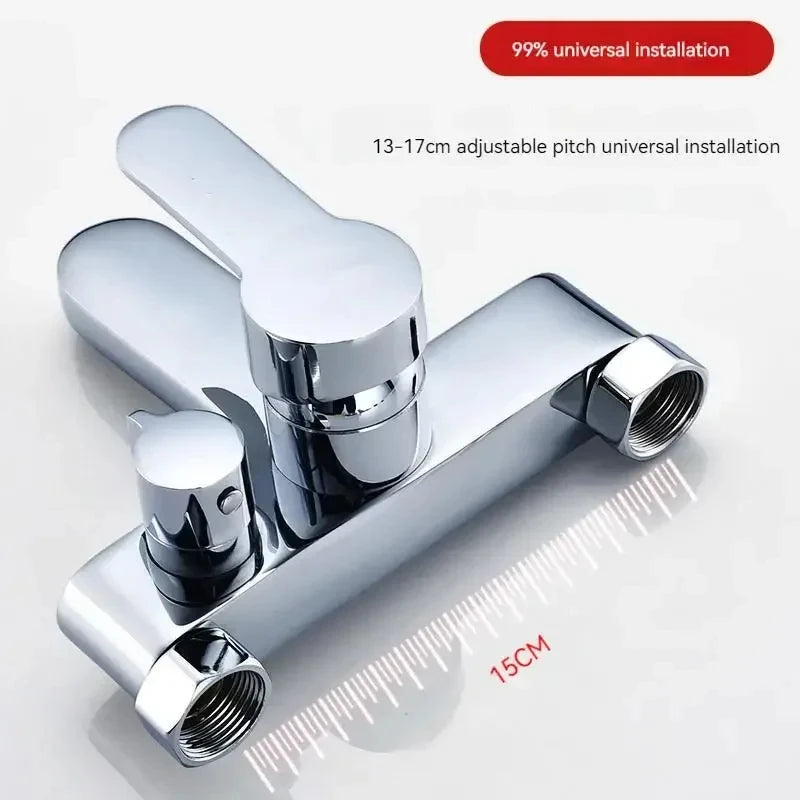 Grey/Silver T-Shaped Shower Set: Suitable for RVs and camper vans, tool-free installation, leak and explosion-proof.