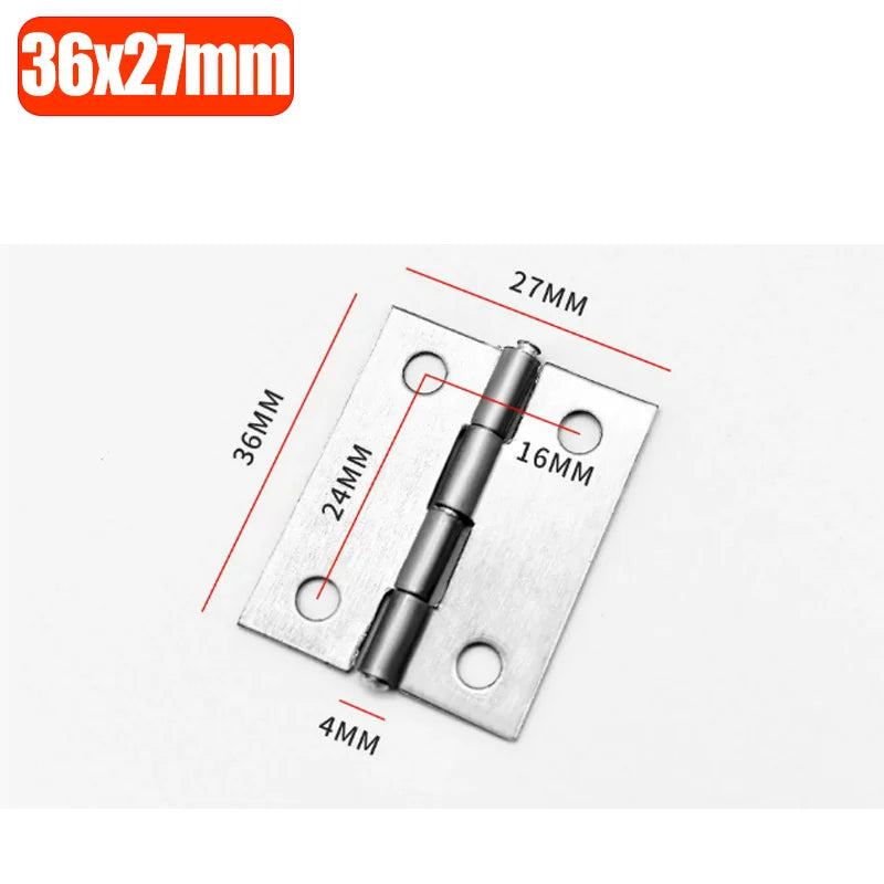 Stainless Steel Furniture Cabinet Door Hinges Window Wooden Box Folding Butt Hinges Drawer Fitting Closet Hinge Hardware Tools