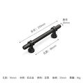 Modern Simple Black Handles for Furniture Wardrobe Cabinet Europe American Drawer Knob Hardware Kitchen Cabinet Handles
