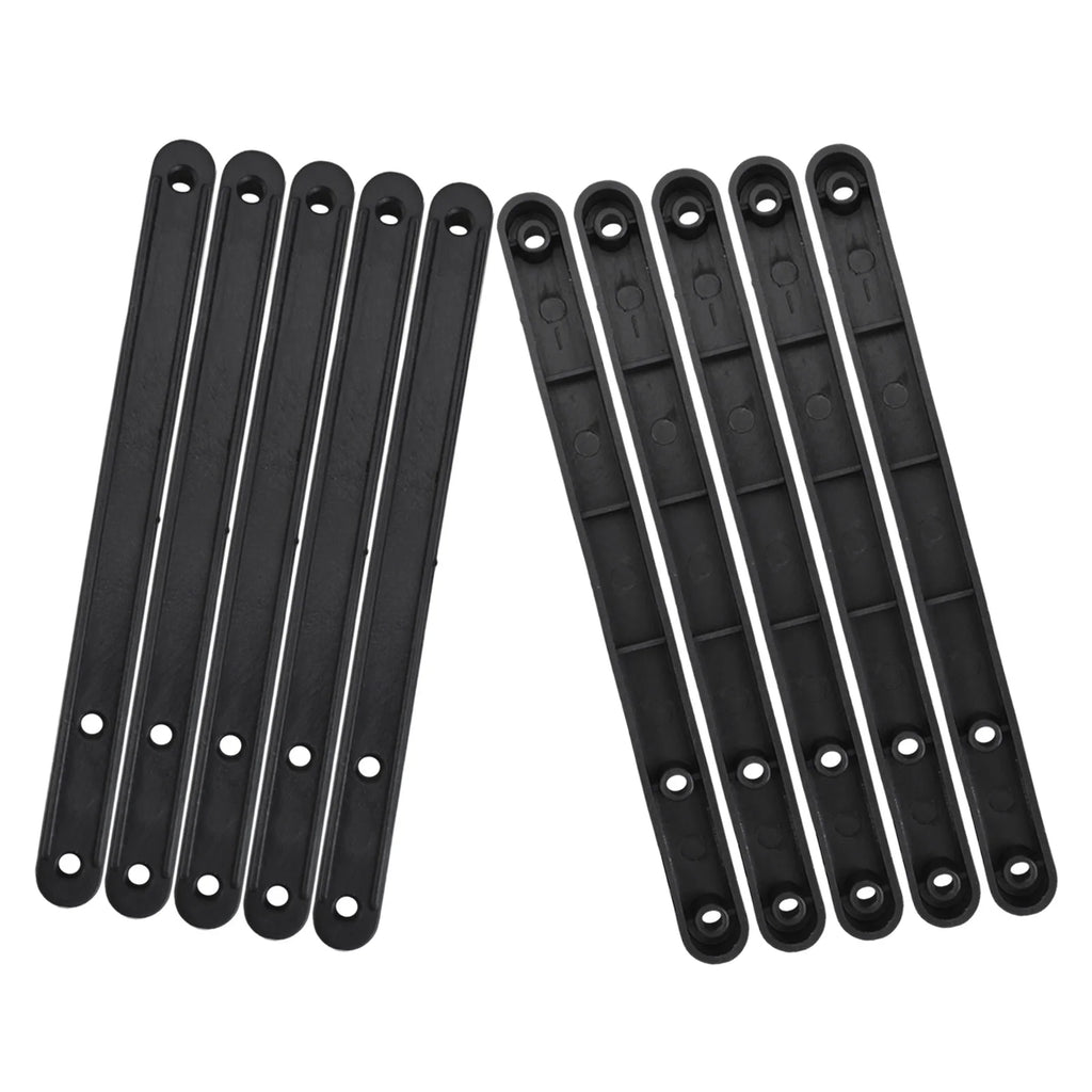 10 Pieces Plastic Drawer Slides Replacement Draw Runners 180 235 298mm Suitable for Drawers and Cabinet Grooves