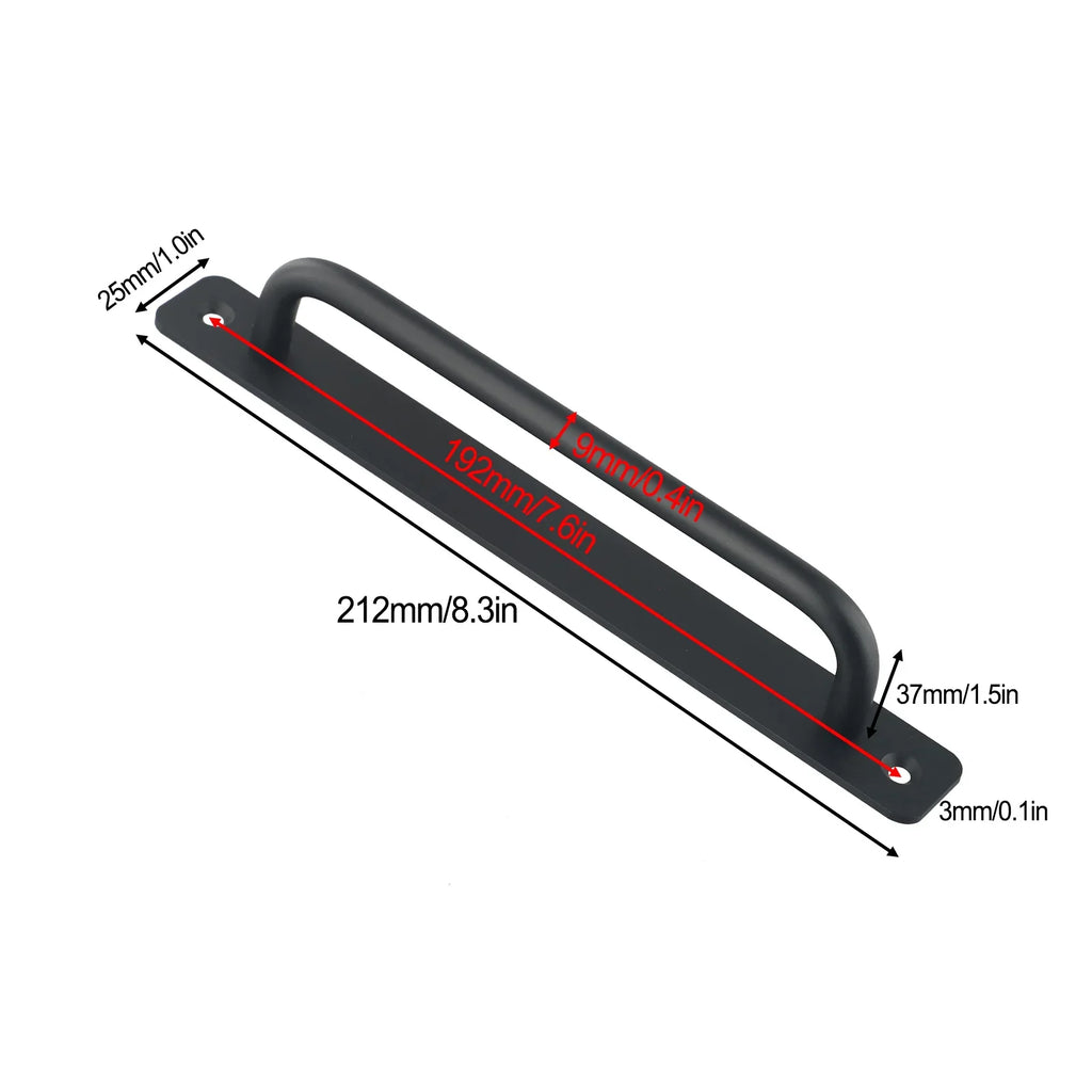 Sliding Door Handle Aluminum Alloy Pull Push Door Handle For Gate Toilet Door Punch-free Pulls Furniture Hardware