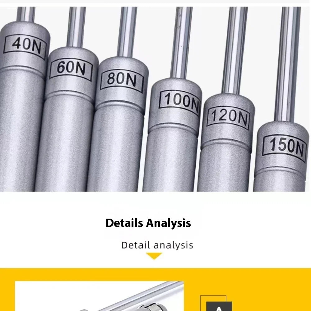 Cabinet Cupboard Hinges Lifter Up Stay Soft Close Hydraulic Gas Spring Support Fittings for Furniture Pistons for Kitchen Doors