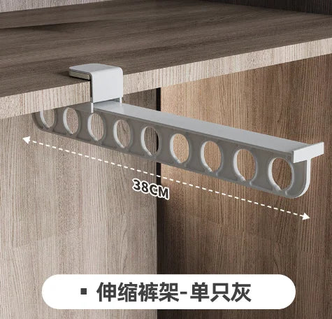 Retractable Closet Pull Out Rod Heavy Duty Closet Valet Rod Suitable for Wardrobes and Storage Areas
