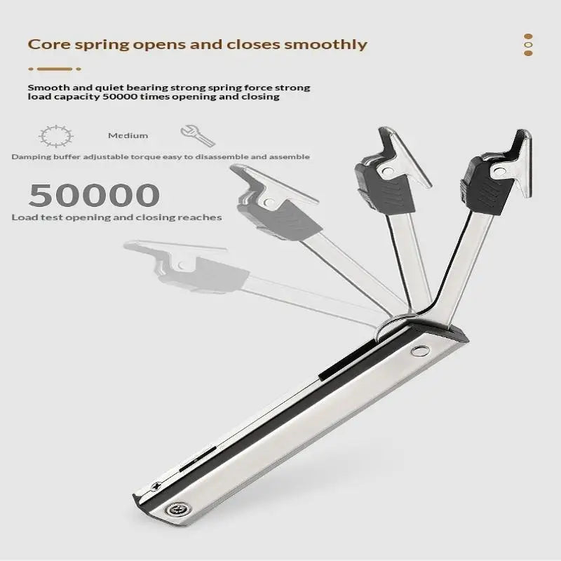 Kitchen Cabinet Hydraulic Hinge Heavy Duty Adjustable Door Support Soft Close Lift Up Randomly Stop