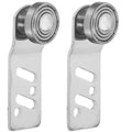 1 Pair Stainless Steel Sliding Door Pulley 23mm Axle Heavy-Duty Angled Sliding Door Runner With Steel Ball Bearings Hardware