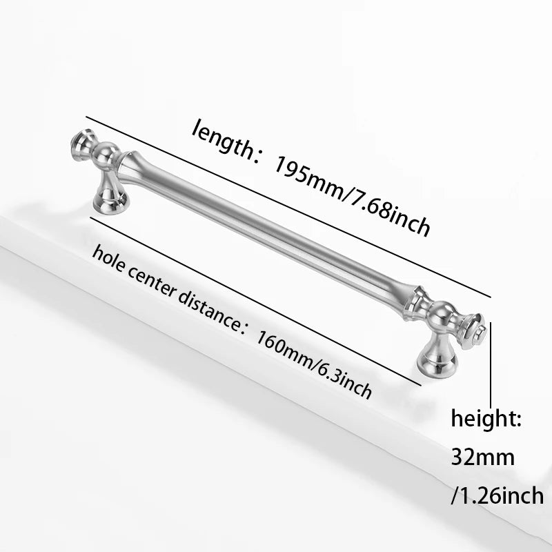 Furniture handles for kitchen cabinets, dressing table drawers, and wardrobes, durable and suitable for home decoration