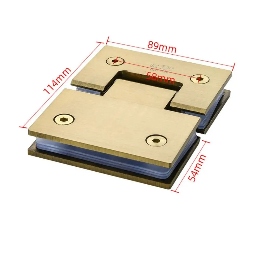 Stainless Steel Bathroom Door Hinges 90°/135°/180° Silver/black/golden Glass Door Bracket Clip Solid Sheet