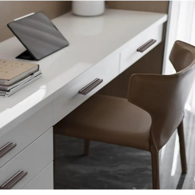 Modern Simple Light Luxury I-Shaped Cabinet Door Handle Extended Round Head Drawer Wardrobe Cabinet Furniture Door Handle