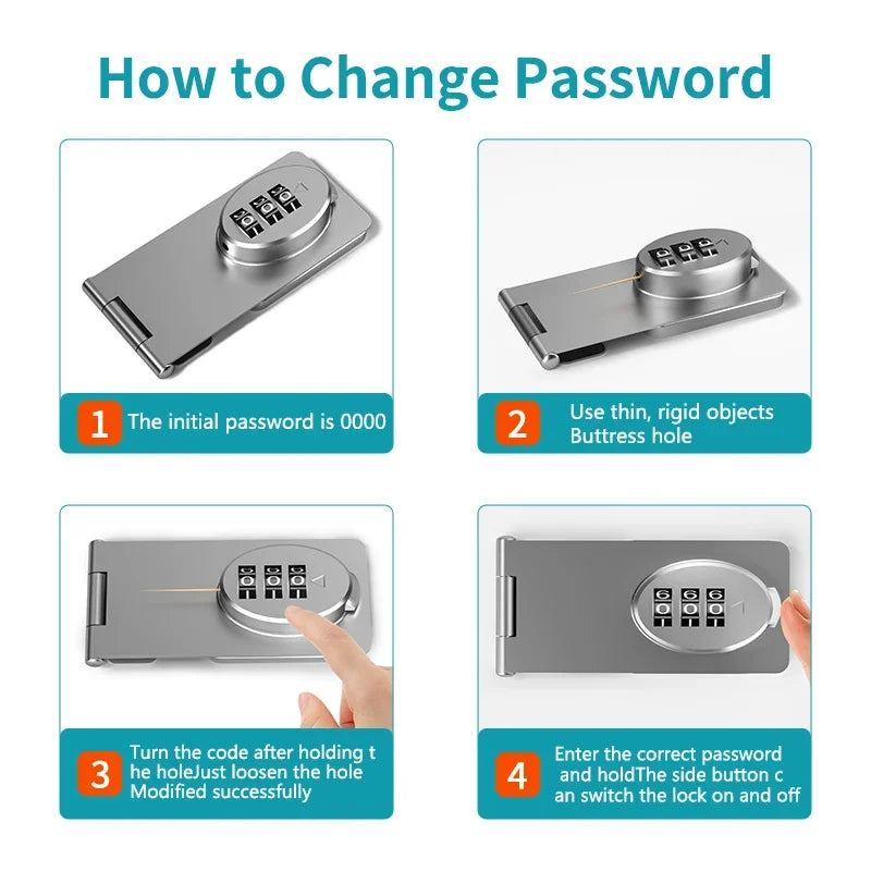 Drawer Lock, Password Locked Door, Secure Sliding Lock, Small Door, Cabinet, Filing Cabinet, Lock, Outdoor Garage, Garden