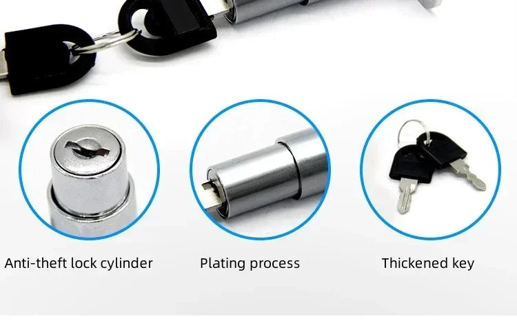 23/32mm Sliding Door Window Locks with Keys Tongue Door Bolt Latch Cabinet Wardrobe Sliding Door with Key Furniture Hardware