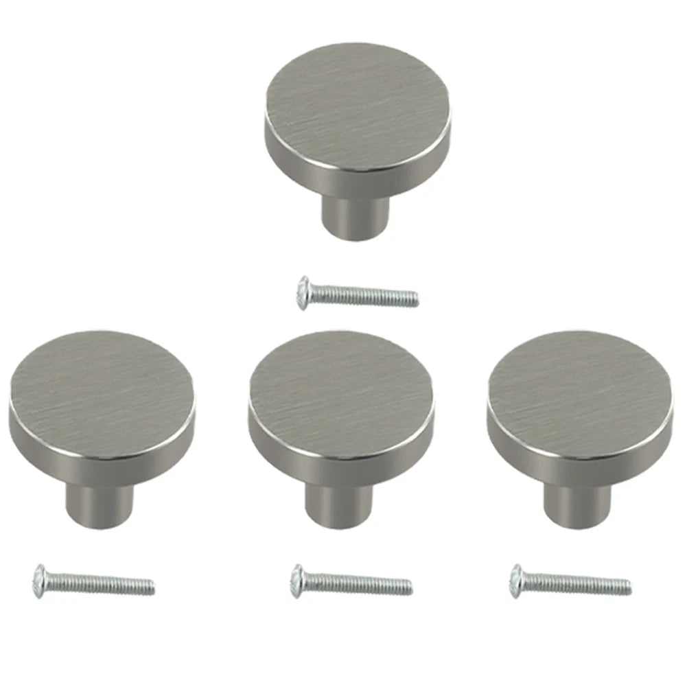 4/10pcs Cabinet Knobs Dresser Knobs Single Hole Round Handle Kitchen Cupboard Door Furniture Hardware