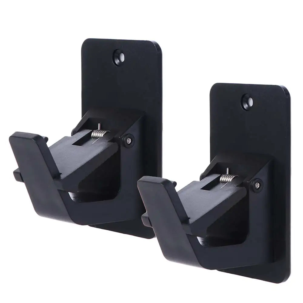 2Pcs Wall-mounted Curtain Rod Holders Heavy-duty Adjustable Curtain Hanging Hooks with Screws Practical Curtain Rod Support