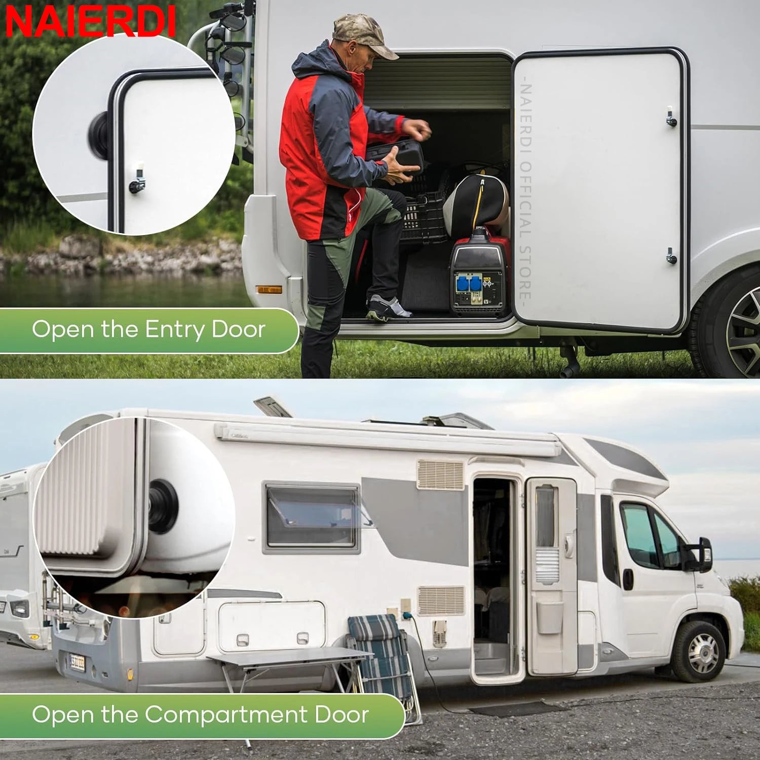 Magnetic Door Catch Stopper Kitchen Door Retainer RV Door Stop Catch Latch for RV Caravan Camper Motorhome Boat Door Holder
