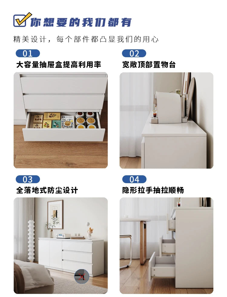 Luxury Dresser Cabinet Modern Handles Storage Luxury Cabinet Premium Drawers Organizador Dressoir Kast Living Room Furniture