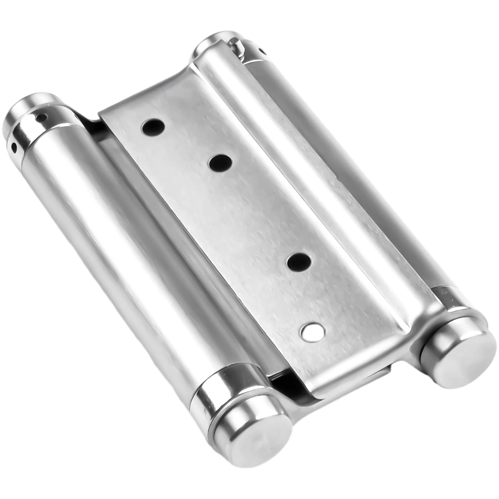 Double Spring Hinge Two-Way Free Door Hinge Stainless Steel  Automatic Door Closing Garage Door Hinges Fence Dedicated Hardware