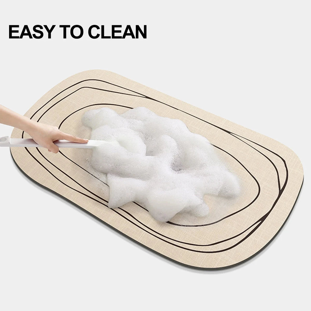 Bathroom Carpet Mat Bathroom Modern Diatomaceous Earth Bath Mat Soft and Comfortable Suitable for The Bathroom Floor  Mat