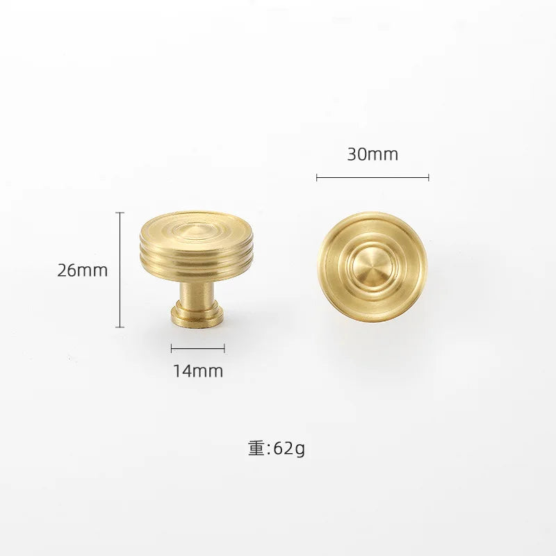 High-end Antique Bronze Door Handles and Knobs Solid Brass Antique Drawer Pulls Kitchen Cupboard Handle Gold Cabinet Handles