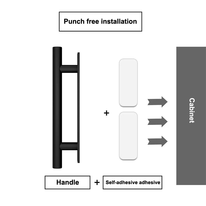 1pc Self-adhesive Handles For Non-punched Door Handles Multi-purpose Handles Simple And Modern Small Handles Cabinet Pulls