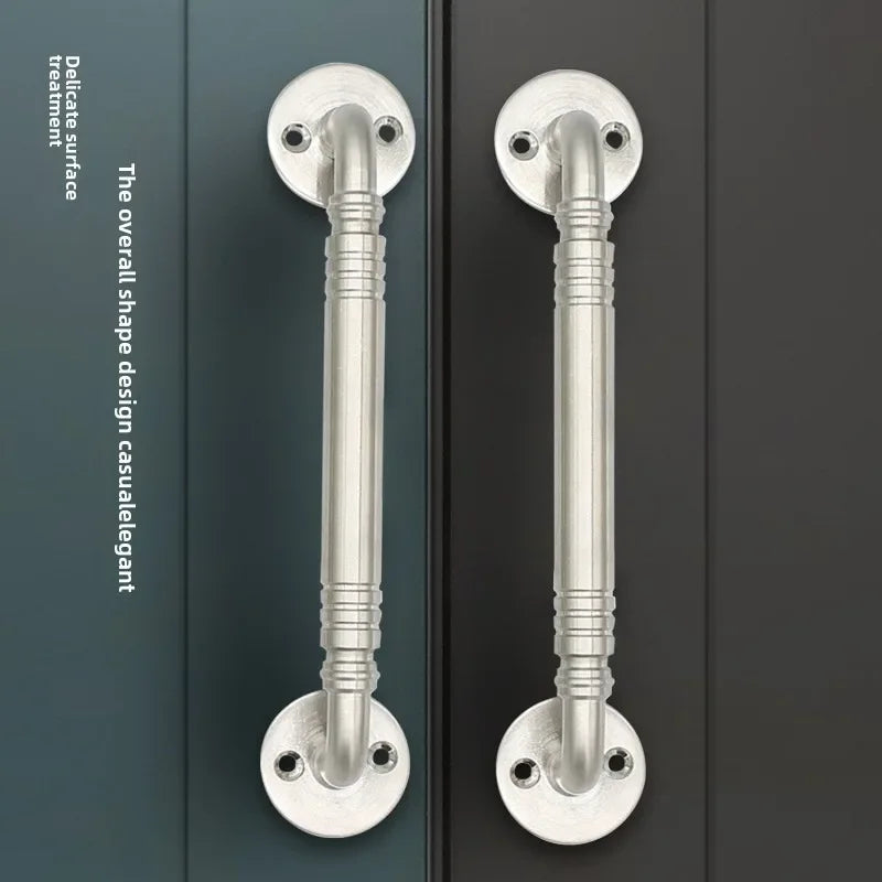 Stainless Steel Door Handles for Interior Doors Bedroom Kitchen Door Pulls Fire-proof Door Handle Cabinet Handle Hardware