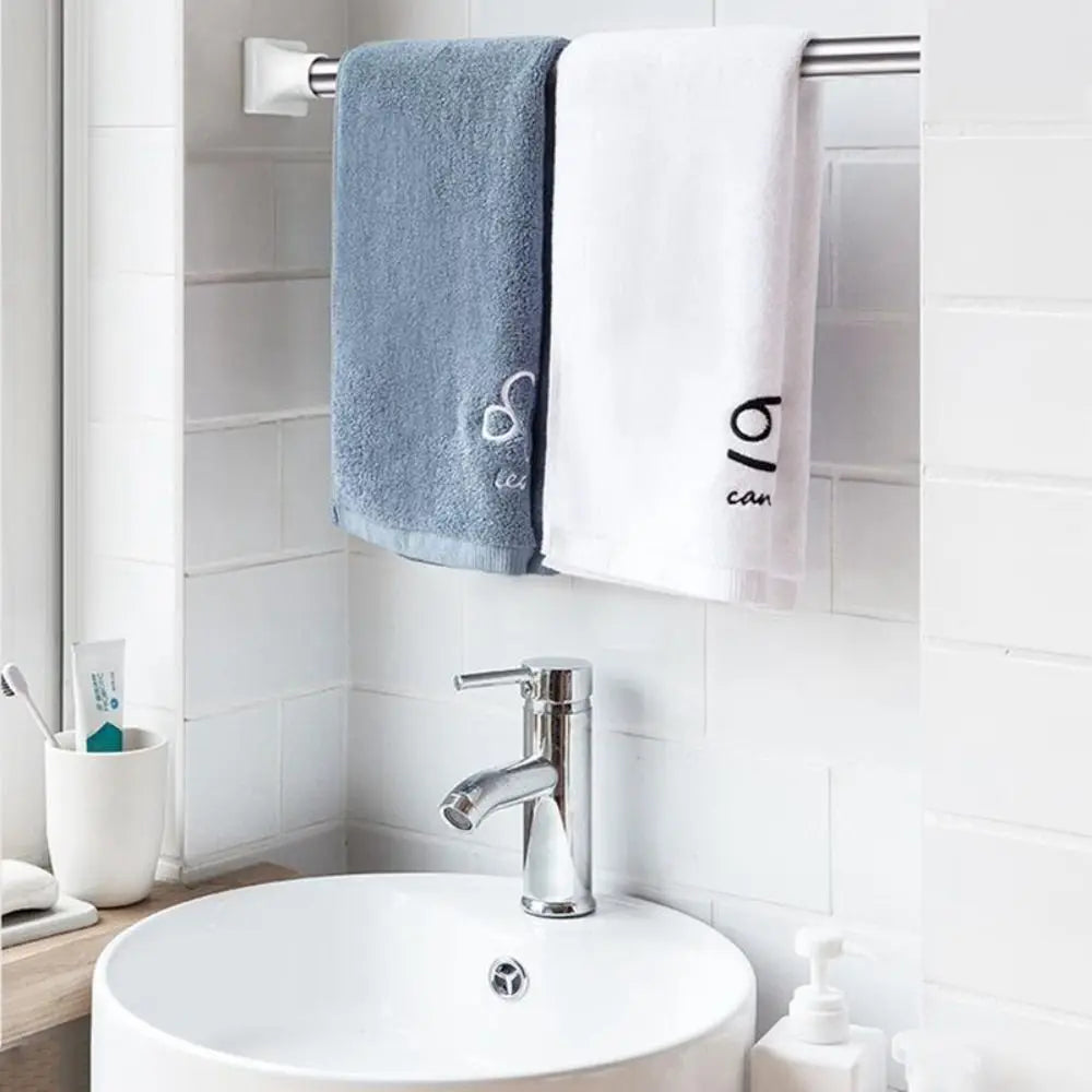 Strong Bearing Hanging No Drill Multi Purpose Clothing Rod Bracket Curtain Rail Pole Clothes Drying Hanger
