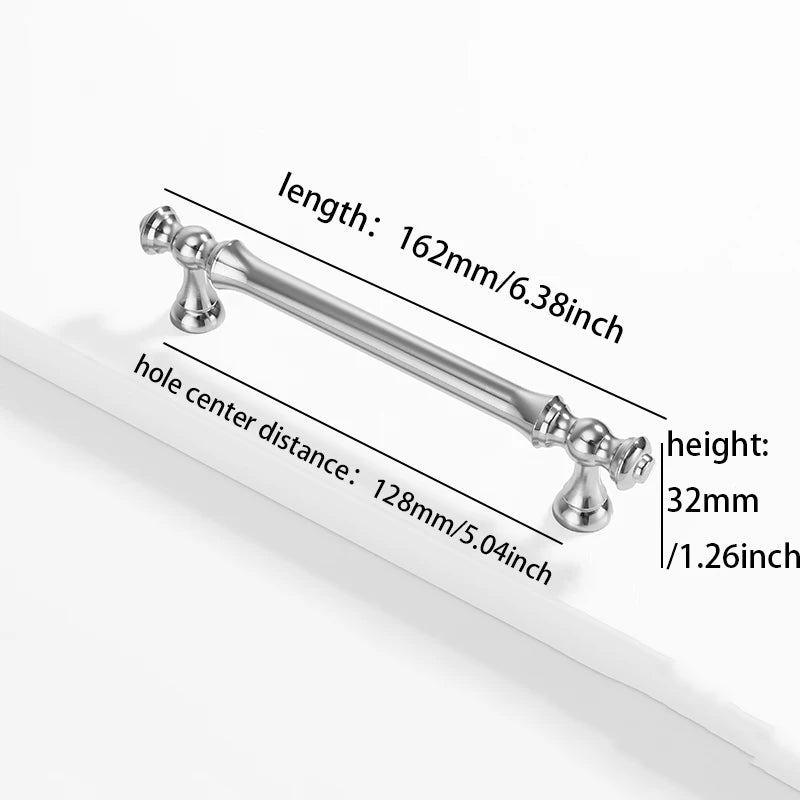 Furniture handles for kitchen cabinets, dressing table drawers, and wardrobes, durable and suitable for home decoration