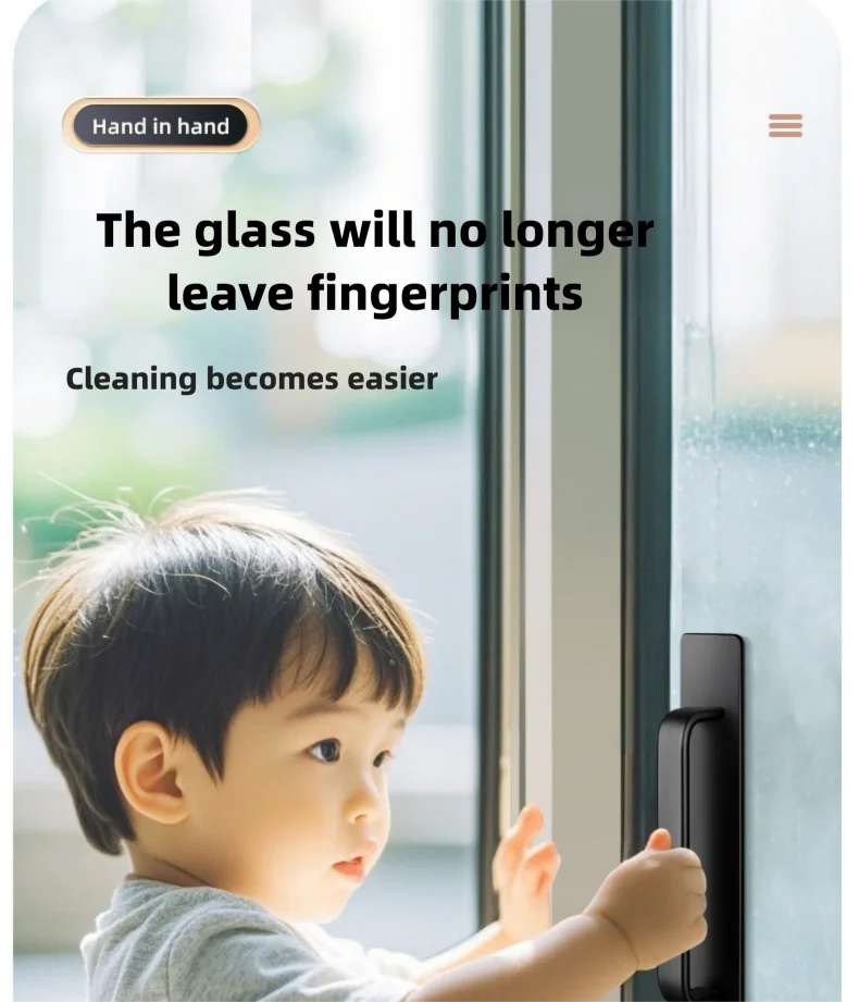 No-Drill Sliding Door Handles - Simple Style Pulls for Glass Doors, Moving Doors, Windows, Drawers & Cabinet Doors