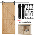 Sliding Barn Door Hardware Kit Smooth and Quiet Barn Door Track Easy to Install For 4/5”to 1-1/8”Wide Door Panel J Shape Hanger