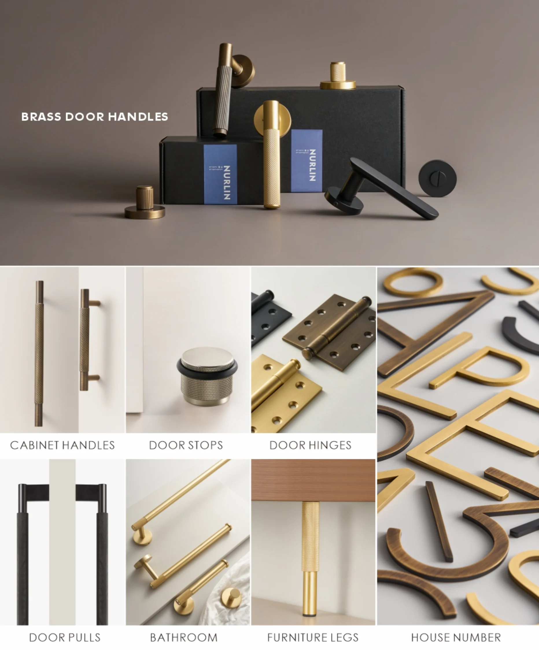 Nurlin Solid Brass Nickel Brushed Luxurious Silver French Modern Cabinet Handles Tbar Wardrobe Knobs