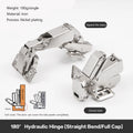 90 135 165 180 Degree Wide Angle Soft Close Damping Buffer Corner Interlocking Hinge For Cabinet Wardrobe Door